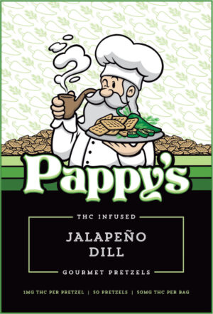Pappy's Jalapeño Dill Pretzels 50mg THC