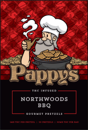 Pappy's Northwoods BBQ Pretzels 50mg THC
