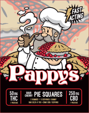 Sour Cherry Pie Gummies 50mg THC + 250mg CBD